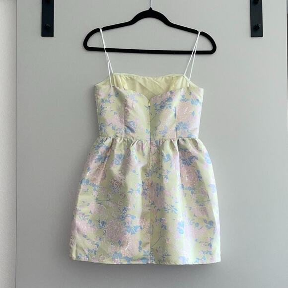 Yellow, Pink and Blue Floral Dress - Picture 3 of 4